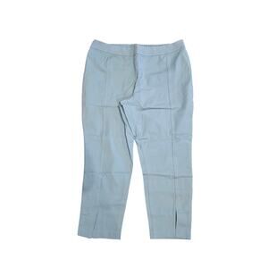 Isaac Mizrahi dress pants stretchy nwot 20 petite Cornflower blue pleated slacks